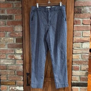 Hollister women’s Navy Striped Chinos